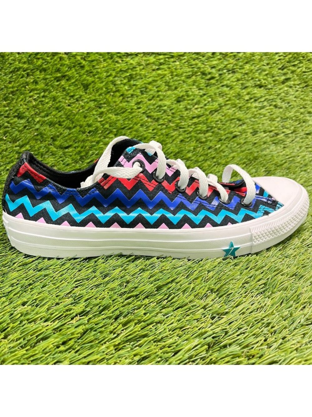 Converse Chuck Taylor All Star Ox Women Size 9 Blue Pink Athletic Shoes Sneakers